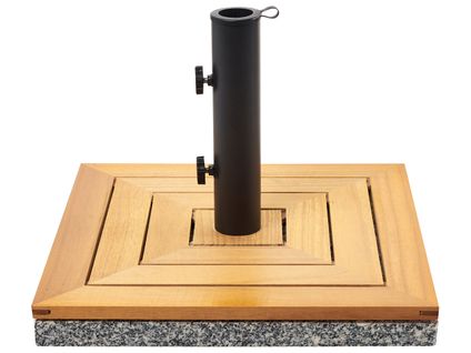 Socle De Parasol Ceccano Marron Carré 21 Kg