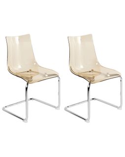 Lot De 2 Chaises De Salle à Manger Marshall Orange