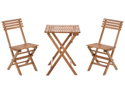 Ensemble Pour Bistro Pliant Solarolo Bois D'acacia Certifié Marron