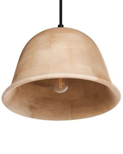 Lampe Suspension Goika Bois De Manguier Marron Clair