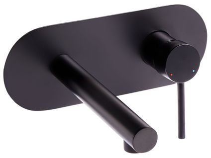 Robinet De Lavabo Mural Clavijo Laiton Noir