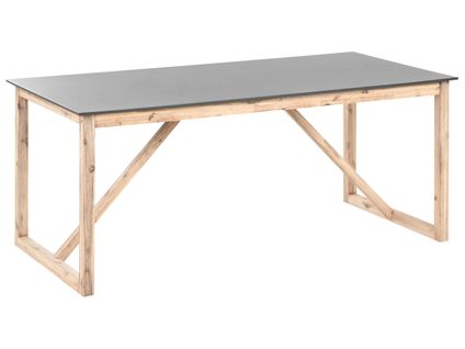 Table De Salle à Manger De Jardin Notteri 180 Cm 90 Cm Béton Gris