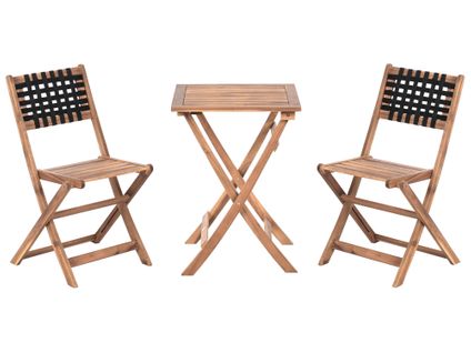 Ensemble Pour Bistro Coniolo Acacia Marron/noir