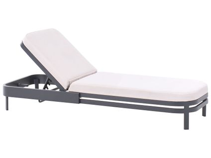 Transat Avec Coussin Nettuno Métal Beige Clair