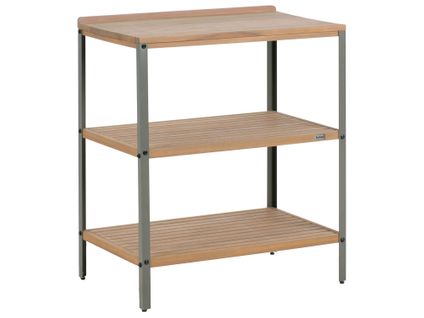 Ilot De Cuisine Extérieure Ivrea Bois D'acacia Certifié Marron