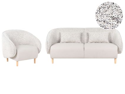 Ensemble De Salon Umea Tissu Beige Clair