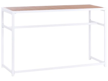 Table De Bar De Jardin Avetrana 150 Cm 50 Cm Marron/blanc