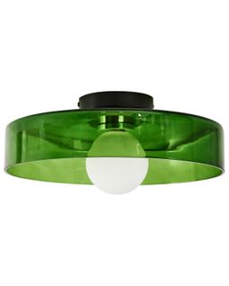 Plafonnier Luguse Verre Vert