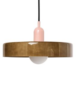 Lampe Suspension Paala Verre Vert Olive