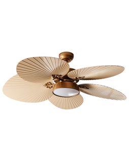 Ventilateur De Plafond Avec Lampe Bormejo Avec Télécommande Doré