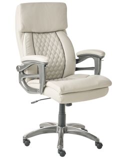 Fauteuil De Bureau Gallant Cuir Pu Beige