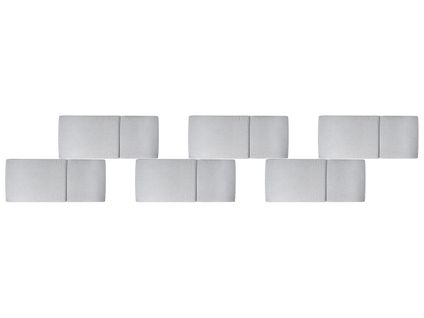 Lot De 6 Coussins De Jardin Java/amantea Premium 50 X 70 Cm Mélange De Gris