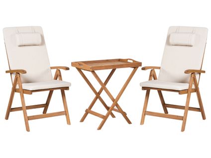 Ensemble Pour Bistro Java Premiuim Acacia Beige Clair