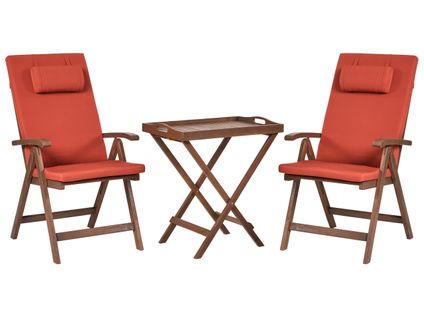 Ensemble Pour Bistro Amantea Premium Acacia Rouge