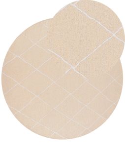 Tapis D'extérieur Gwalior Beige Ø 160 Cm