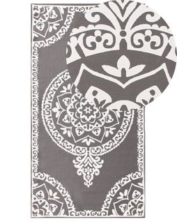 Tapis D'extérieur Kohima Gris 80 X 150 Cm