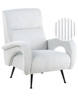 Fauteuil Svalov Velours Côtelé Vert Menthe