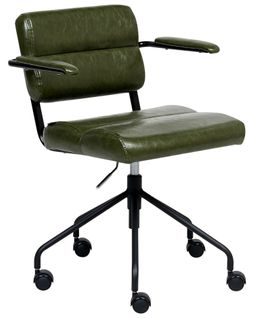 Chaise De Bureau Candor Cuir Pu Vert Foncé