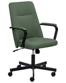 Chaise De Bureau Caroga Tissu Vert Foncé
