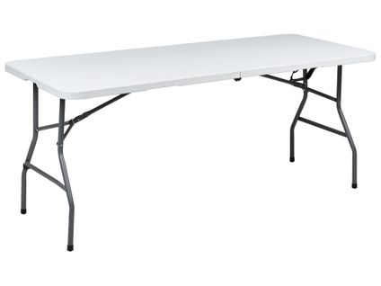 Table De Salle à Manger De Jardin Pour 6 Personnes Cugnoli 180 Cm 74 Cm Blanc