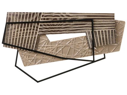 Décoration Murale Ennis Métal 36 Cm Marron