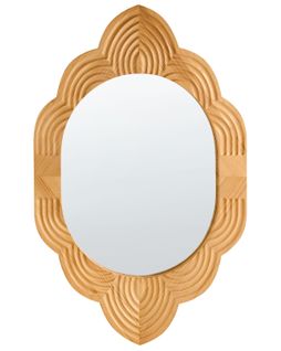 Miroir Fresville 62 Cm 100 Cm Bois De Pin Marron Clair