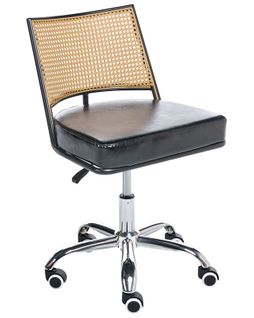 Chaise De Bureau Nome Cuir Pu Noir