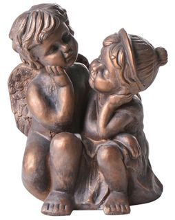 Statue De Jardin Damaro Enfant Marron