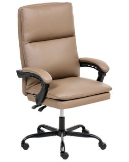 Fauteuil De Bureau Serene Cuir Pu Marron
