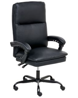 Fauteuil De Bureau Serene Cuir Pu Noir