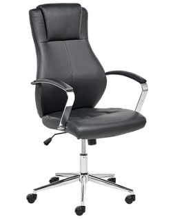 Fauteuil De Bureau Adept Cuir Pu Noir