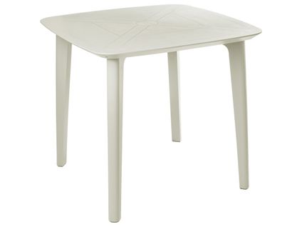Table De Salle à Manger De Jardin Sorico 86 Cm 86 Cm Beige Clair