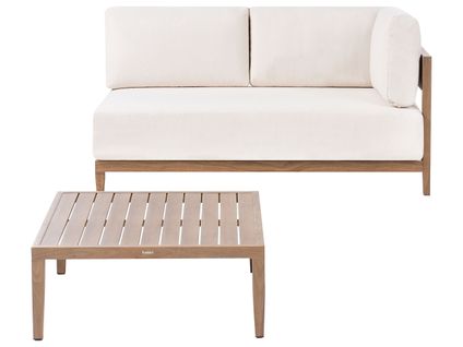 Canapé De Jardin Avec Table 2 Places Sampieri Métal Marron