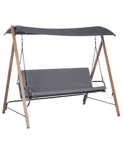 Balancelle De Jardin Bonagia Métal Gris
