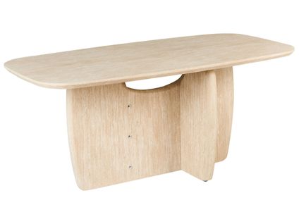 Table De Repas Travers Effet Travertin 180 Cm 90 Cm