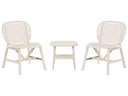 Ensemble Pour Bistro Sicelle Blanc Cassé