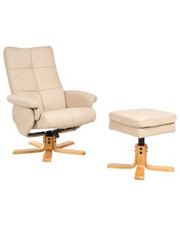 Fauteuil Inclinable Epse Cuir Pu Beige