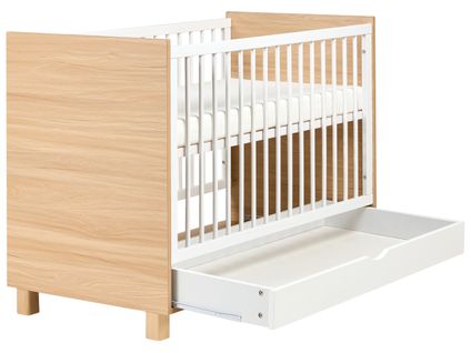 Lit De Bébé Avec Tiroir Gunnar 60 X 120 Cm Blanc