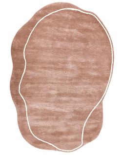 Tapis Dera Marron 160 X 230 Cm Soie Artificielle