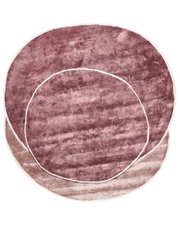 Tapis Kanrach Rose 200 X 200 Cm Soie Artificielle