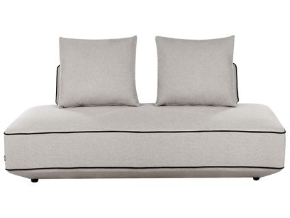 Méridienne Seillans Tissu Gris Clair