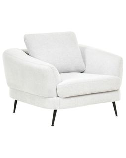 Fauteuil Kjaer Tissu Blanc Cassé