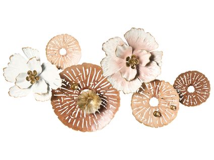 Décoration Murale Fleur Gadolinium Métal 45 Cm Multicolore