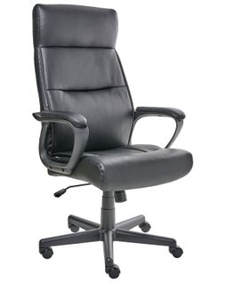 Fauteuil De Bureau Guru Cuir Pu Noir