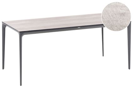 Table De Salle à Manger De Jardin Sovareto 180 Cm 90 Cm Imitation Bois Gris Clair