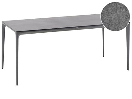 Table De Salle à Manger De Jardin Sovareto 180 Cm 90 Cm Effet Pierre Gris Foncé