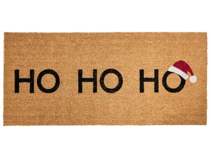 Paillasson Palakpakin Naturel 55 X 120 Cm Motif De Noël Fibre De Coco