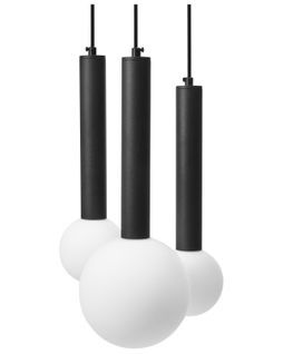 Lampe Suspension Boues Métal Noir