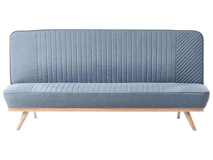 Canapé-lit 2 Places Kalfafel Tissu Bleu