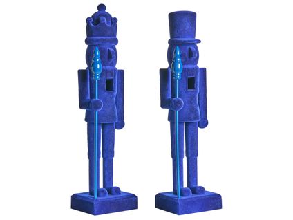 Lot De 2 Figurines Flatey Casse-noisette 40 Cm Bleu